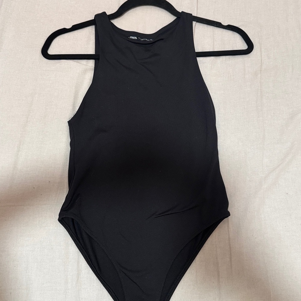 Zara bodysuit Black Tank Top